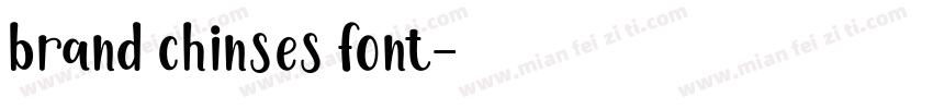 brand chinses font字体转换